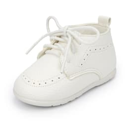KIDSUN 2021 New Arrival Infant Baby Shoes Baptism Shoes PU Leather Toddler First Walkers Rubber Soft Sole Anti-slip Moccasins