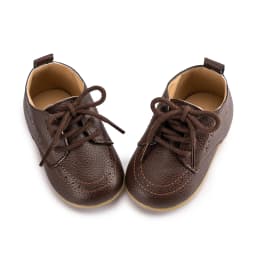 KIDSUN 2021 New Arrival Infant Baby Shoes Baptism Shoes PU Leather Toddler First Walkers Rubber Soft Sole Anti-slip Moccasins