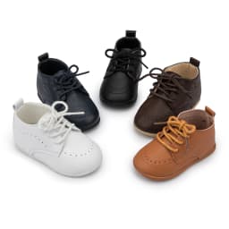 KIDSUN 2021 New Arrival Infant Baby Shoes Baptism Shoes PU Leather Toddler First Walkers Rubber Soft Sole Anti-slip Moccasins