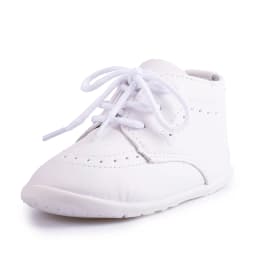 KIDSUN 2021 New Arrival Infant Baby Shoes Baptism Shoes PU Leather Toddler First Walkers Rubber Soft Sole Anti-slip Moccasins