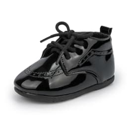 KIDSUN 2021 New Arrival Infant Baby Shoes Baptism Shoes PU Leather Toddler First Walkers Rubber Soft Sole Anti-slip Moccasins