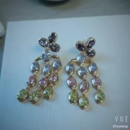 Bilincolor Cubic Zirconia Trendy Cute Tassel Summer Earring for Women
