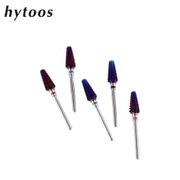 HYTOOS Purple Tornado Bit 3/32 Carbide Nail Drill Bits Milling Cutters For Manicure Remove Gel Electric File Accessories