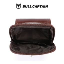 BULLCAPTAIN Genuine Leather Vintage Waist Packs Men Travel Fanny Pack Belt Bum Shoulder Bag Waist Bag Mobile Phone Pouch