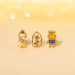 4Pcs Exquisite Cartoon Heart Earrings For Women Bling Zircon Stud Earring Girl Wedding Party Sweet Jewelry Piercing Brincos