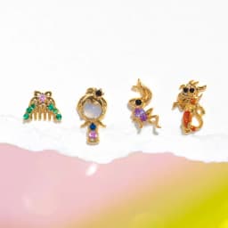 4Pcs Exquisite Cartoon Heart Earrings For Women Bling Zircon Stud Earring Girl Wedding Party Sweet Jewelry Piercing Brincos