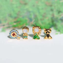 4Pcs Exquisite Cartoon Heart Earrings For Women Bling Zircon Stud Earring Girl Wedding Party Sweet Jewelry Piercing Brincos