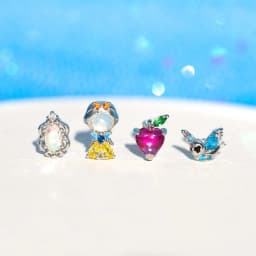4Pcs Exquisite Cartoon Heart Earrings For Women Bling Zircon Stud Earring Girl Wedding Party Sweet Jewelry Piercing Brincos