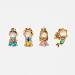 4Pcs Exquisite Cartoon Heart Earrings For Women Bling Zircon Stud Earring Girl Wedding Party Sweet Jewelry Piercing Brincos