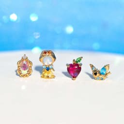 4Pcs Exquisite Cartoon Heart Earrings For Women Bling Zircon Stud Earring Girl Wedding Party Sweet Jewelry Piercing Brincos