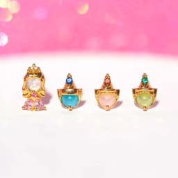 4Pcs Exquisite Cartoon Heart Earrings For Women Bling Zircon Stud Earring Girl Wedding Party Sweet Jewelry Piercing Brincos