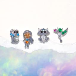 4Pcs Exquisite Cartoon Heart Earrings For Women Bling Zircon Stud Earring Girl Wedding Party Sweet Jewelry Piercing Brincos