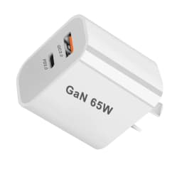 UK/AU/EU/US USB C Charger 65W PD 3.0 GaN Charger Type C Power Adapter With 2-Port Fast Wall Charger Compatible for iPhone 13 USB