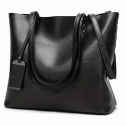 Fashionable Classic Retro Leather Women's Tote Handbag Cross Body Bag Documents Work Bag Computer Partition Bag Travel Bag