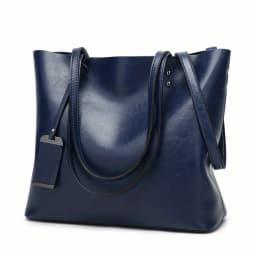 Fashionable Classic Retro Leather Women's Tote Handbag Cross Body Bag Documents Work Bag Computer Partition Bag Travel Bag