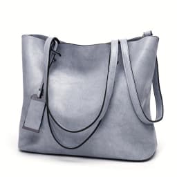 Fashionable Classic Retro Leather Women's Tote Handbag Cross Body Bag Documents Work Bag Computer Partition Bag Travel Bag