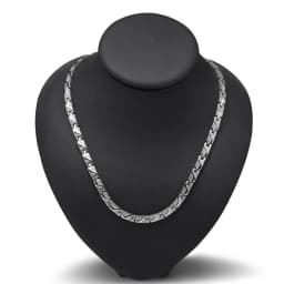 ARADOO Titanium Steel Men's Necklace Collar Simple Design Stainless Steel Magnetic Necklaces