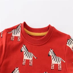 Jumping Meters 2-7T Animals New Arrival Zebras Boys Girls Sweatshirts Autumn Spring Kids Clothes Hot Selling Shirts Tops Baby