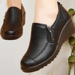 2024 New Spring Autumn Fashion Women's Wedge Casual Single Shoes Increase Wear Comfortable Chaussure Femme