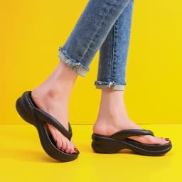 Thick Sole Wedges Flip Flops For Women Summer Clip Platform Sandals Woman Non-slip Beach Slippers Girls Outdoor Slides