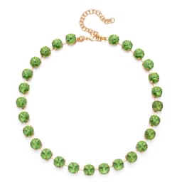 2023 Spring Summer Style Colorful Crystal Beads Necklace For Women Round Crystal Charms Choker Handmade Crystal Jewelry Party