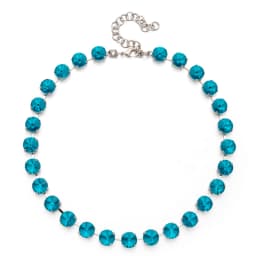 2023 Spring Summer Style Colorful Crystal Beads Necklace For Women Round Crystal Charms Choker Handmade Crystal Jewelry Party