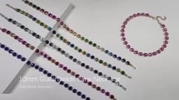 2023 Spring Summer Style Colorful Crystal Beads Necklace For Women Round Crystal Charms Choker Handmade Crystal Jewelry Party