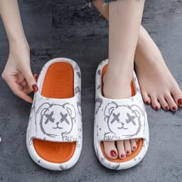 Women Slippers Thick Platform Sandals Men Summer Home Slippers Indoor Mute Soft-soled Flip Flops Couple Non-slip Slipper