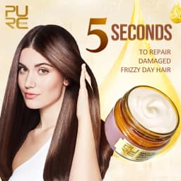 PURC Brazilian Keratin Treatment Cream Straightening Smoothing Hair Mask Sets Repair Damaged Frizz Dry Hair Care for Women 3pcs
