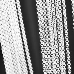 10PCS Wholesale Pure 925 Sterling Silver Color Charm Link Chain Necklace Jewelry with Strong Smooth Lobster Clasps 16-30 Inch