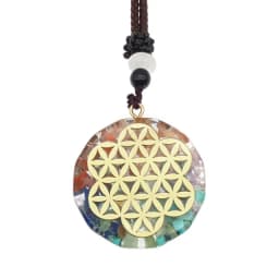 Reiki Healing Orgone Necklace Fashion Jewelry Yoga Natural Chakra Energy Orgonite 7 Chakra Pendant Necklace Pendulum Amulet