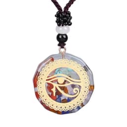 Reiki Healing Orgone Necklace Fashion Jewelry Yoga Natural Chakra Energy Orgonite 7 Chakra Pendant Necklace Pendulum Amulet