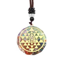 Reiki Healing Orgone Necklace Fashion Jewelry Yoga Natural Chakra Energy Orgonite 7 Chakra Pendant Necklace Pendulum Amulet