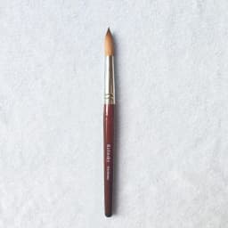Big Size Round Sharp 1pcs 10#12#14#16#18#20#22#24 Kolinsky Sable Drawing Acrylic Nail Art Brush Red Wood Crystal Manicure Salon