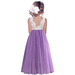 Princess Party Lace Flower Girl Dress Baby Kids Summer Wedding Birthday Dresses Children Clothing 2 4 6 8 10 12 14
