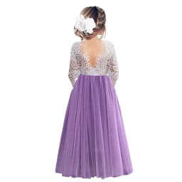 Princess Party Lace Flower Girl Dress Baby Kids Summer Wedding Birthday Dresses Children Clothing 2 4 6 8 10 12 14