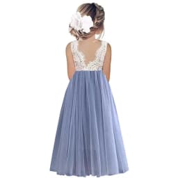 Princess Party Lace Flower Girl Dress Baby Kids Summer Wedding Birthday Dresses Children Clothing 2 4 6 8 10 12 14