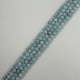 Genuine Semi-precious Natural AA Quality Zambia Blue Aquamarine Aeroides Stone Round Loose Beads 6 8 10MM Jewelry Making