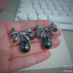 Bilincolor Purple Knot Pearl Earrings For Jewelry Gift