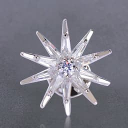 Blucome Cubic Zircon Star Brooches Gold-Color Copper Brooch Badge Collar Clip Up Chapter Copper For Women Medal Pins Jewelry