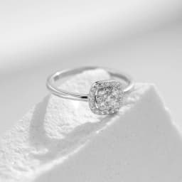 MODIAN Sparkling VVS1 D Color Pave Setting Moissanite Ring 925 Sterling Silver Wedding Band Ring for Women Fine Jewelry