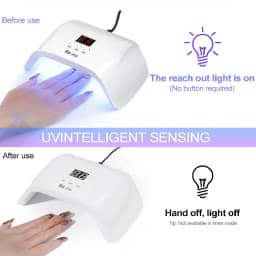 Trapezoidal Nail Dryer UV Led Nail Lamp Sensor/ LCD Display Professional Led Nail Lamp 9SPro Gel Nail Lamp Manicure Tool