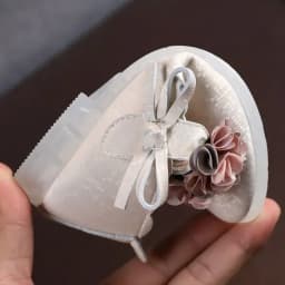 Children's Flats Lace Big Flower Princess Party Performance Shoes Big Student Girl Shoes for Kids Soft Sole Leather Flats