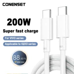 For VIVO 200W MAX SUPERDART Fast Charger Cable USB Type C TO C 10A For vivo IQOO 10 11 Pro