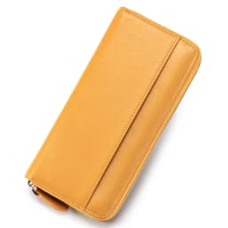 Long Zipper Wallet for Women Genuine Leather RFIDBlocking Large Capacity Credit Card Holder Wallets with Coin Pouch MoneyPockets