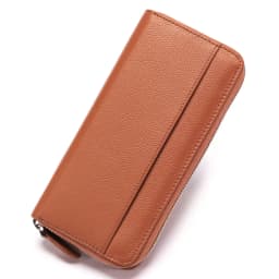 Long Zipper Wallet for Women Genuine Leather RFIDBlocking Large Capacity Credit Card Holder Wallets with Coin Pouch MoneyPockets