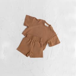 Toddler Baby Boys Clothes Fashion Summer Outfit Sets Short Sleeve Solid Color Tops Shorts 2PCS Casual Kids Clothes Suit