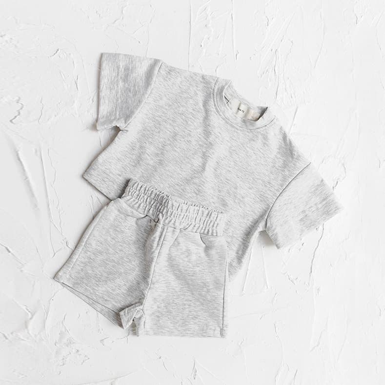Toddler Baby Boys Clothes Fashion Summer Outfit Sets Short Sleeve Solid Color Tops Shorts 2PCS Casual Kids Clothes Suit