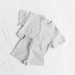 Toddler Baby Boys Clothes Fashion Summer Outfit Sets Short Sleeve Solid Color Tops Shorts 2PCS Casual Kids Clothes Suit