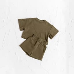 Toddler Baby Boys Clothes Fashion Summer Outfit Sets Short Sleeve Solid Color Tops Shorts 2PCS Casual Kids Clothes Suit